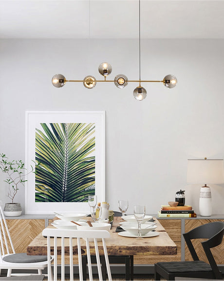Solara Fixture – Gold Iron Rod Construction