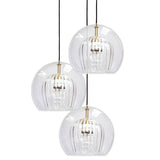 Glass Pendant Light LED Square Design for Dining Room