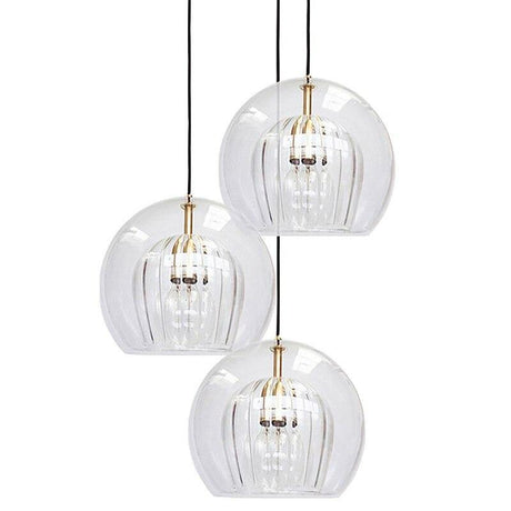 Glass Pendant Light LED Square Design for Dining Room