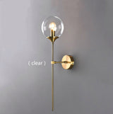 Glass orb wall lamp dimensions for kitchen
