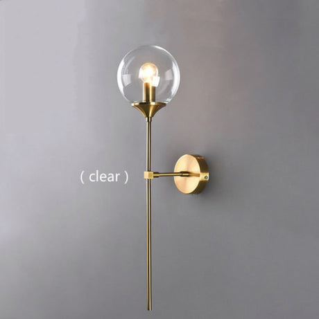 Glass orb wall lamp dimensions for kitchen