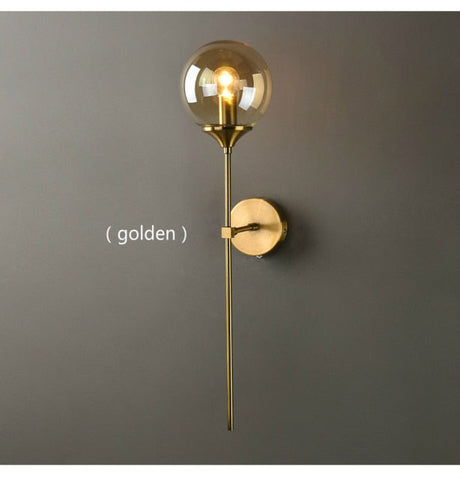 Orb wall lamp with soft ambient glow