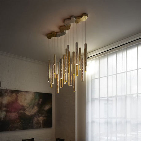 Stainless Steel Chandelier - Silver Finish Option