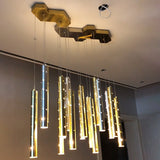 Elongated Cylindrical Chandelier for Modern Homes