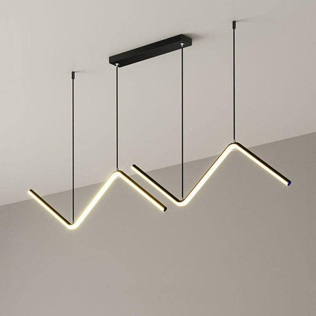 Geometric Black Chandelier – geometric triangle dimmable design | OroDwell