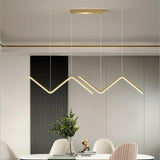 Aluminum and silicone Black Chandelier – geometric triangle dimmable design detail view | OroDwell
