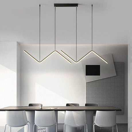 Geometric Black Chandelier for kitchen | OroDwell