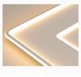 Layered Circle and Square Ceiling Light Modern Design