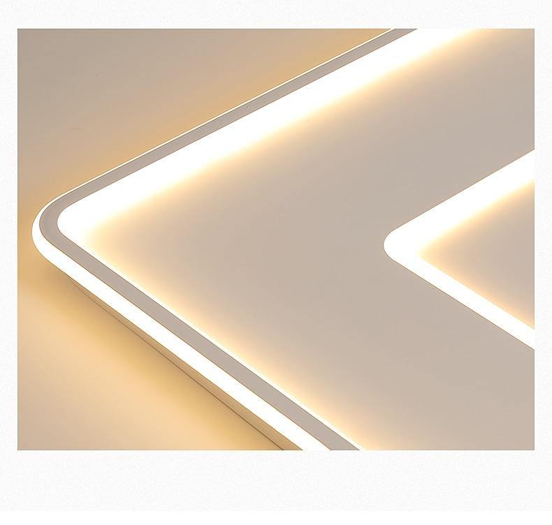 Layered Circle and Square Ceiling Light Modern Design