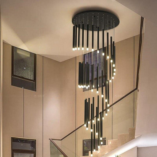 Black Chandelier for Foyer Statement Piece