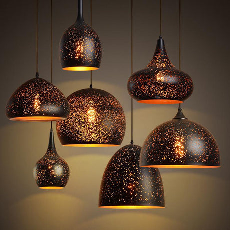 Loft starry warm pendant light for dining room