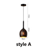 Black finish pendant light for modern homes
