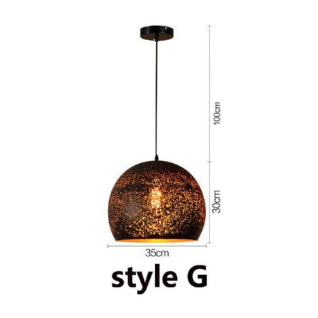 Pendant light illuminated evening ambiance