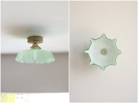 Pastel Glass Ceiling Light for Kids Room