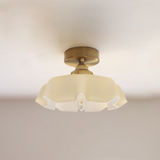 Brass Fitting Ceiling Light Side View