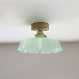 Retro Draped Flower Light for Powder Room
