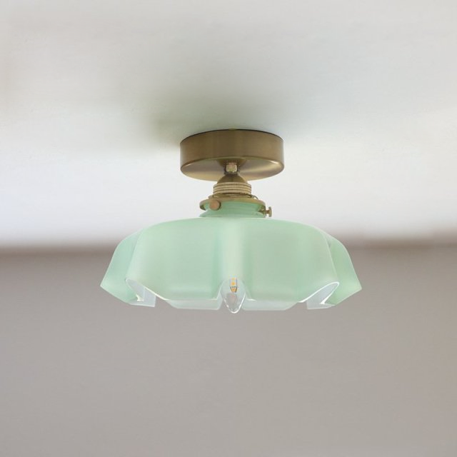 Retro Draped Flower Light for Powder Room
