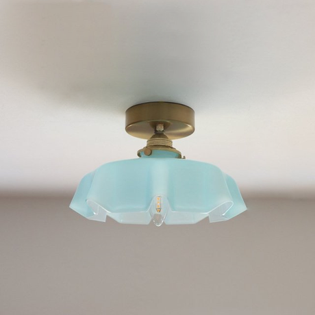 Pastel Glass Pendant Light Dimension Diagram