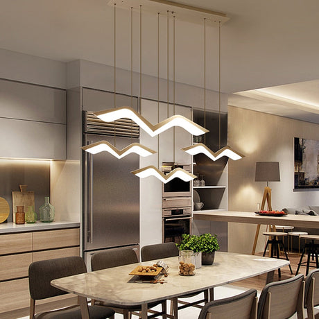 Coastal Flock Acrylic Pendant Light – bird-shaped design | OroDwell