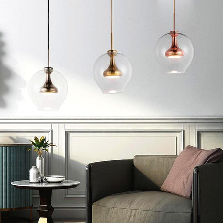 Modern Glass Pendant Light for Ceiling Mount Installation