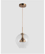 Glass and Metal Pendant Light for Contemporary Interiors