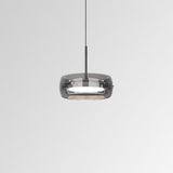 Glass pendant light soft ambient glow statement piece