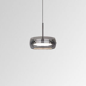 Glass pendant light soft ambient glow statement piece