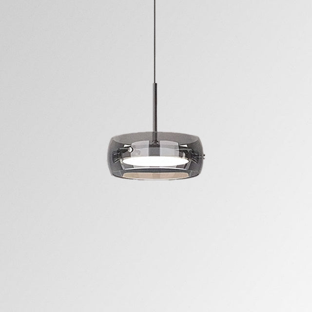 Glass pendant light soft ambient glow statement piece