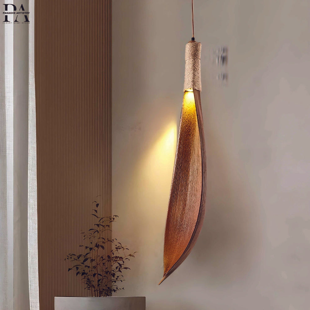 Metal wall lamp LED leaf design for dining room