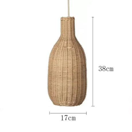 Dimension card for the 38 cm tall teardrop shade