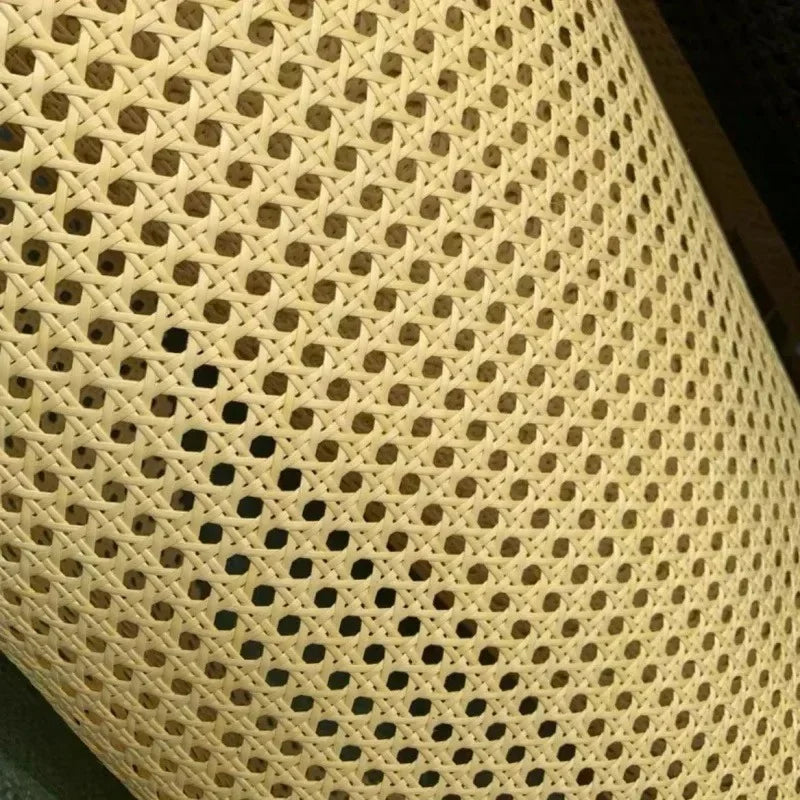 Detail of the open weave with the light passing through it