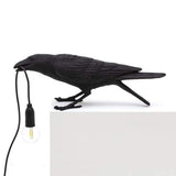 Rookhaven Raven Bird Table Lamp for Living Room