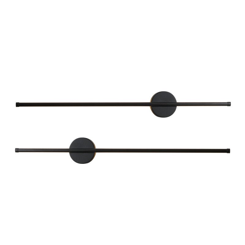Two bars shown together, the hub set at different points along each one