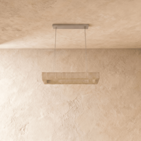 The same stone bar unlit, showing the pale veining in the face