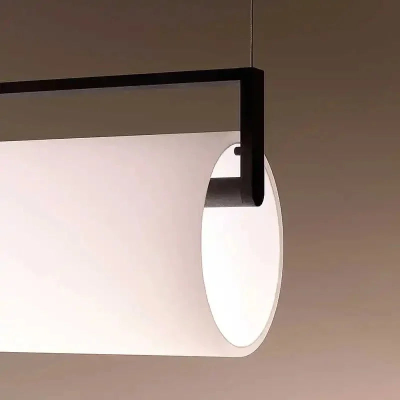 Close view of the bracket closing the end of the flat lit bar