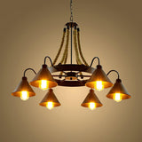 Black horn shades lit warm, the gold inner faces catching the light