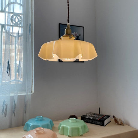 Glass Pendant Light Warm Ambient Glow