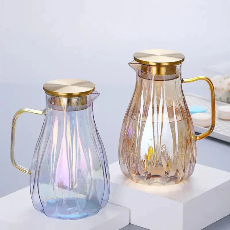 Glass Pitcher Set overall product view - OpalDwell