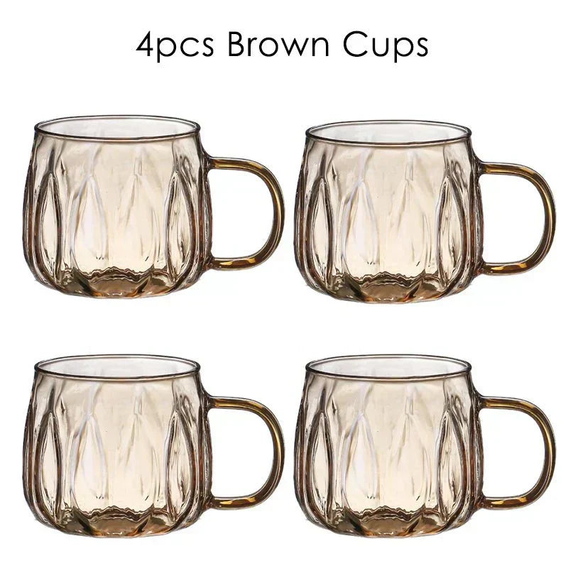 Glass Pitcher Set for kitchen counter display - OpalDwell
