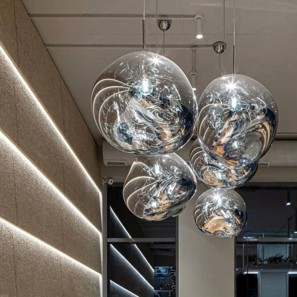 Pendant light installation view
