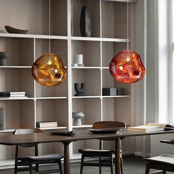 Lava texture fixture for living room