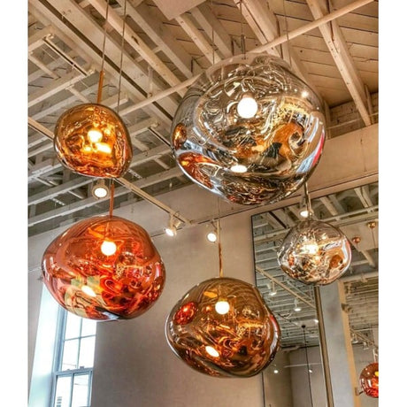 Metal Pendant Light Soft Ambient Glow for Living Room - OpalDwell