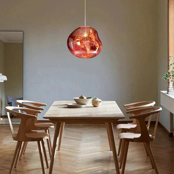 Pendant lamp close-up view