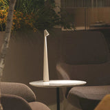 Table lamp touch control close up detail
