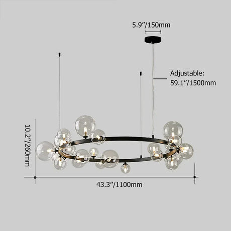 Elara Crystal Chandelier for Home Decor Centerpiece