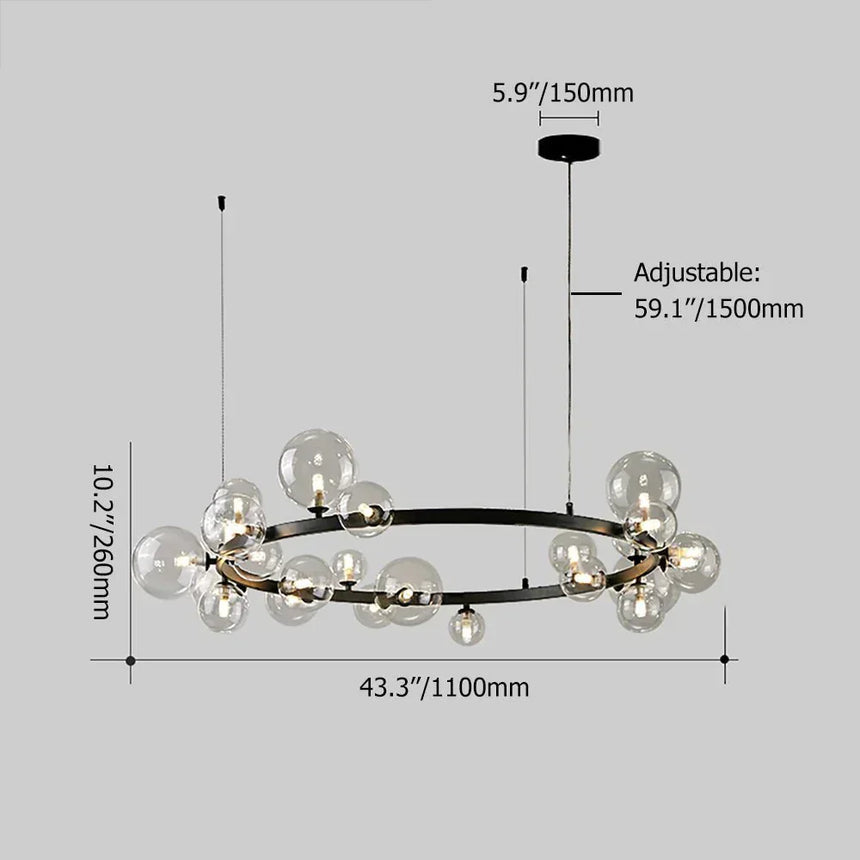 Elara Crystal Chandelier for Home Decor Centerpiece