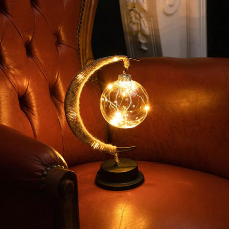 Glass Pendant Light – moon design detail view | OroDwell