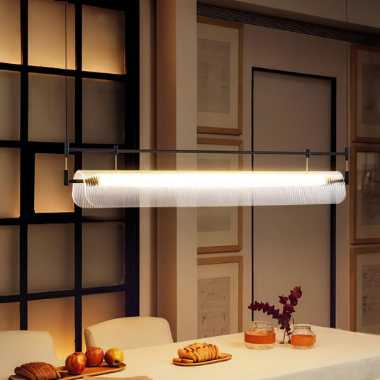 Chandelier – Fluted Acrylic Shade Design