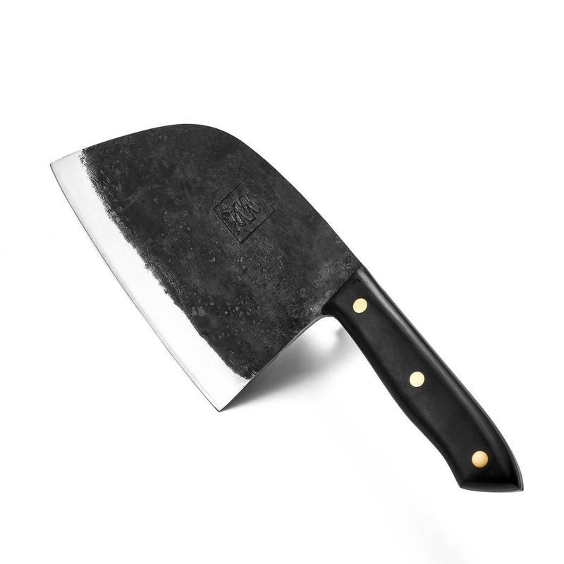 IronCrest Handmade Chef Knife handle grip detail - OpalDwell