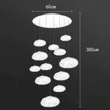 Twelve light version drawn with a 60 cm plate and a 300 cm drop marked